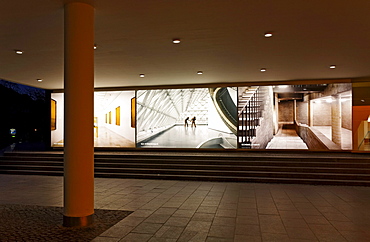 Kunstsammlung Nordrhein-Westfalen arts collection, entrance area, back-lit art, K20 building, K21 building, Schmela-Haus building, Duesseldorf, North Rhine-Westphalia, Germany, Europe