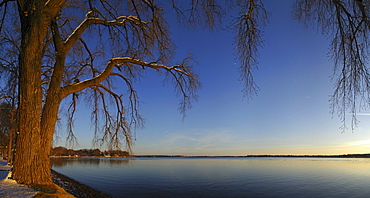 Lac La Belle in the evening light, Wisconsin, USA