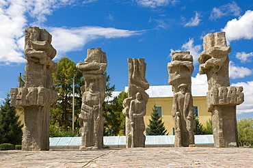 World War II memorial site, Bokonbayevo, Kyrgyzstan, Central Asia