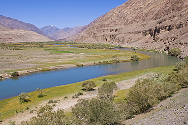 River flowing through the Madyian Valley, Pamir Mountains, Tajikistan, Central Asia