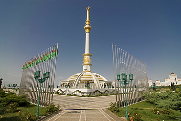 Monument to the Independence of Turkmenistan, Ashgabat, Turkmenistan, Central Asia