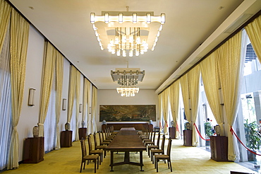 Hall in the Reunification Palace, Saigon, Ho Chi Minh City, Vietnam, Asia