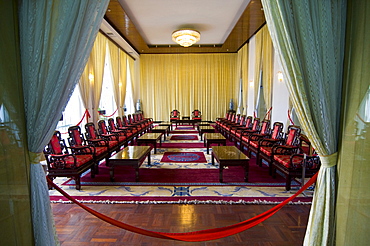 Hall in the Reunification Palace, Saigon, Ho Chi Minh City, Vietnam, Asia