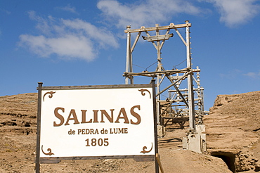 Part of salina on salty beach, Sal, Pedro Da Sal, Cabo Verde, Cape Verde, Africa