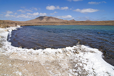 Salina with salt, Sal, Pedro Da Sal, Cabo Verde, Cape Verde, Africa