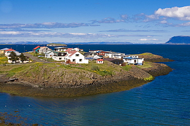 Town of Stykkisholmur on the western coast of Iceland, Europe