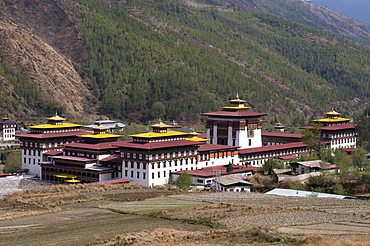 Kings Palace, dzong in Thimpu, Bhutan, Asia