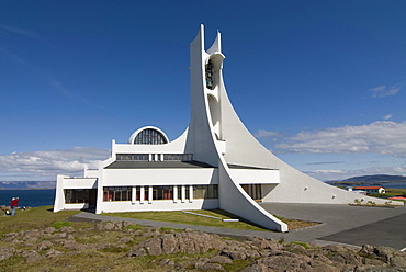 Modern church, Stykkisholmur, Iceland, Europe