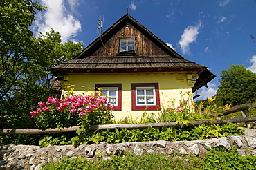 House in the mountain village of Vlkolinec, Unesco World Heritage Site, Slowakia, Europe