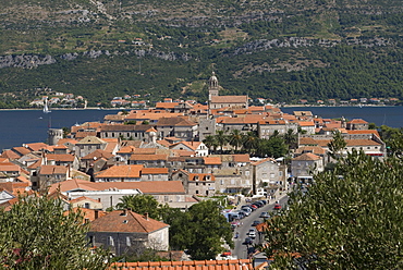 Cityscape, Korcula, Adriatic Sea, Croatia, Europe