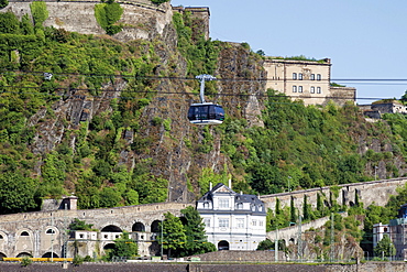 Cableway to the opening of the BUGA Federal Garden Show in 2011, Koblenz, North Rhine-Westphalia, Germany, Europe