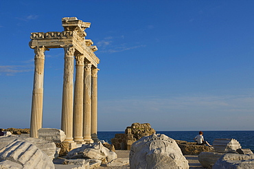 Apollo temple in Side, Turkish Riviera, Turkey, Western Asia