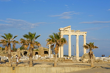 Apollo temple in Side, Turkish Riviera, Turkey, Western Asia