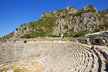 Roman Theater in Myra, Lycia, southern coast of Turkey, Turkey, Western Asia
