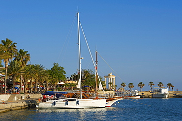 Port and Apollo Temple in Side, Turkish Riviera, Turkey