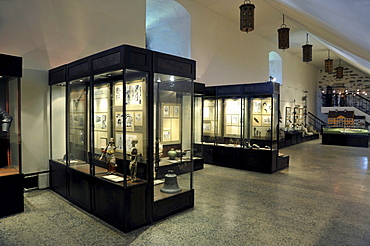 Castle museum exhibition space, Hermann Fortress, Castle of the Order of the Teutonic Knights, Narva, Estonia, Baltic States, Northern Europe