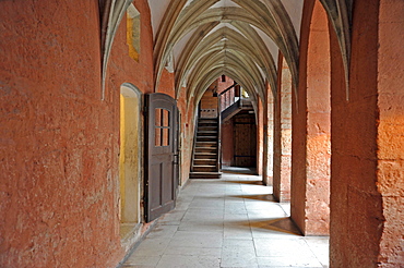 Cloister of the Bishop's Castle, Eagle Castle, Kuressaare, Saaremaa Island, Estonia, Baltic States, Northern Europe