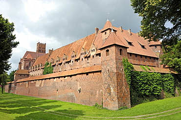 Malbork Castle, formerly Marienburg Castle, the seat of the Grand Master of the Teutonic Knights, Malbork, Mazury, Poland, Europe