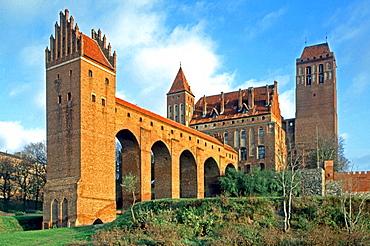 Bishop's Castle with Danzker, Marienwerder, Kwidzyn, Mazury, Poland, Europe