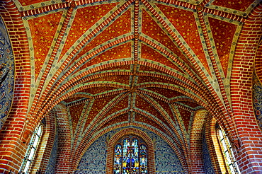 Vaults of the Heiliggrabkapelle, Holy Sepulchre Chapel, above the chancel, Kloster Stift zum Heiligengrabe, Heiligengrabe Abbey, Cistercian monastery, Heiligengrabe, Prignitz, Brandenburg, Germany, Europe