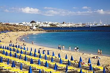 Playa Dorado in Playa Blanca, Lanzarote, Canary Islands, Spain, Europe