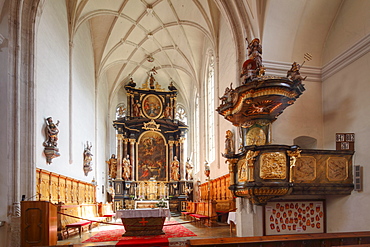 Interior of the Parish Church, Weissenkirchen in the Wachau, Waldviertel, Lower Austria, Austria, Europe