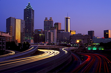 Skyline of Atlanta seen from the north, Georgia, USA