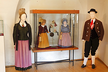 Wachauer Trachten, traditional costumes, Wachau Museum, Weissenkirchen, Wachau, Waldviertel, Forest Quarter, Lower Austria, Austria, Europe