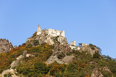 Ruine Duernstein castle ruins, Wachau, Waldviertel, Lower Austria, Austria, Europe