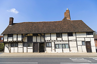 Masons Court, late medieval Wealden hall house, Rother Street, Stratford-upon-Avon, Warwickshire, England, United Kingdom, Europe