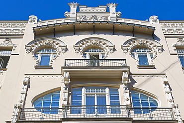 Apartment building by Mihails Eizensteins, Art Noveau, Alberta iela, Albert Street, Art Nouveau District, Riga, Latvia, Northern Europe