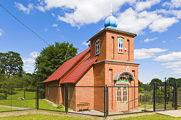 Dagdas Pokrova Nikolaja vecticibnieku baznica, Dagda Old Believers Church of Intercession of Nikolai, Ludzas iela, Ludza Street, Dagda, Kraslava District, Latgale, Latvia, Northern Europe