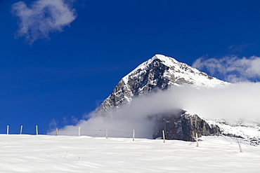 North Face of Eiger Mountain, Bernese Oberland, Canton of Bern, Switzerland, Europe