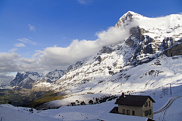 North Face of Eiger Mountain, Bernese Oberland, Canton of Bern, Switzerland, Europe