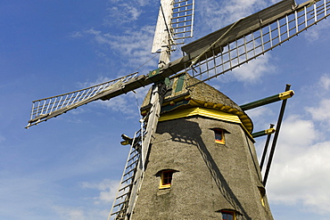 Reconstructed windmill in the Hessenpark open air museum, Hesse, Germany, Europe