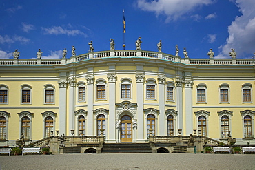 Schloss Ludwigsburg Palace, South Garden, New Corps de Logis, Ludwigsburg, Baden-Wurttemberg, Germany, Europe