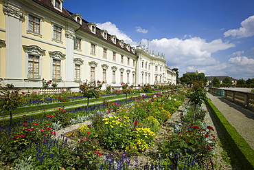 Schloss Ludwigsburg Palace, South Garden, New Corps de Logis, Ludwigsburg, Baden-Wurttemberg, Germany, Europe