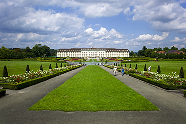 Schloss Ludwigsburg Palace, South Garden, New Corps de Logis, Ludwigsburg, Baden-Wurttemberg, Germany, Europe