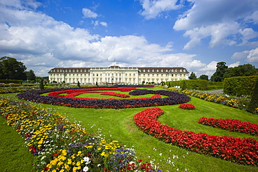 Schloss Ludwigsburg Palace, South Garden, New Corps de Logis, Ludwigsburg, Baden-Wurttemberg, Germany, Europe