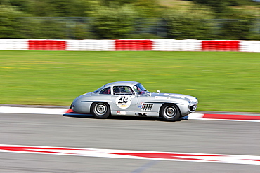 Race of post-war racing cars, Mercedes 300 SL, at the Oldtimer Grand Prix 2010 on the Nurburgring race track, Rhineland-Palatinate, Germany, Europe