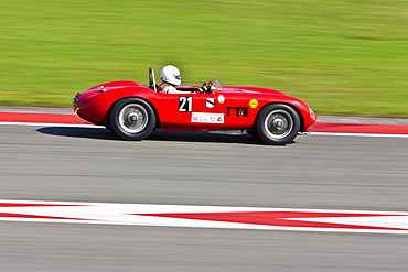 Race of post-war racing cars at the Oldtimer Grand Prix 2010 on the Nurburgring race track, Rhineland-Palatinate, Germany, Europe