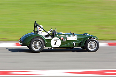 Race of post-war racing cars at the Oldtimer Grand Prix 2010 on the Nurburgring race track, Rhineland-Palatinate, Germany, Europe