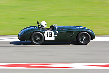 Race of post-war racing cars at the Oldtimer Grand Prix 2010 on the Nurburgring race track, Rhineland-Palatinate, Germany, Europe