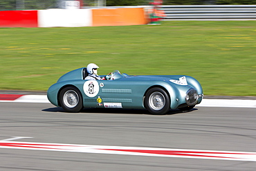 Race of post-war racing cars at the Oldtimer Grand Prix 2010 on the Nurburgring race track, Rhineland-Palatinate, Germany, Europe