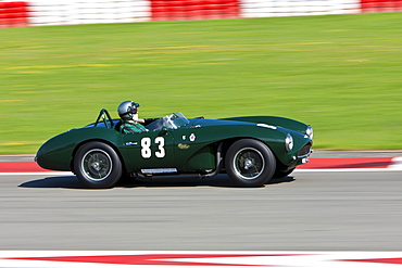 Race of post-war racing cars, Aston Martin, at the Oldtimer Grand Prix 2010 on the Nurburgring race track, Rhineland-Palatinate, Germany, Europe