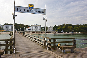 Grand Hotel Heiligendamm, pier, Heiligendamm, Mecklenburg-Western Pomerania, Baltic Sea, Germany, Europe