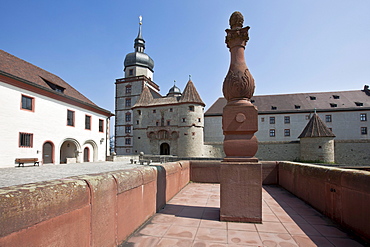 Fortress Marienberg, Wuerzburg, Franconia, Bavaria, Germany, Europe