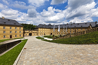 Banz Abbey, a former Benedictine monastery, near Bad Staffelstein, Lichtenfels, Upper Franconia, Bavaria, Germany, Europe