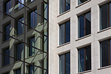 Facade on the Opera Tower by Tishman Speyer Property in the Westend district, Frankfurt am Main, Hesse, Germany, Europe