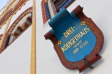 Drei Koenigenhaus, Epiphany House, early Gothic residential building, Hauptmarkt square, Trier, Rhineland-Palatinate, Germany, Europe